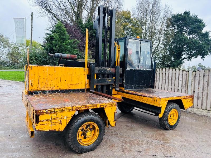 LANCER BOSS 437/MKVA-1 SIDE LOAD DIESEL FORKLIFT C/W PERKINS ENGINE *VIDEO*