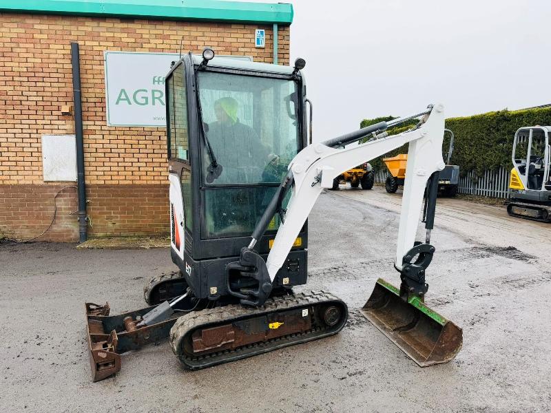 BOBCAT E17 EXCAVATOR*1503 HOURS*YEAR 2019*C/W BUCKET*VIDEO*