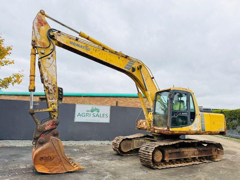 KOMATSU PC210 TRACKED EXCAVATOR*C/W BUCKET*VIDEO*