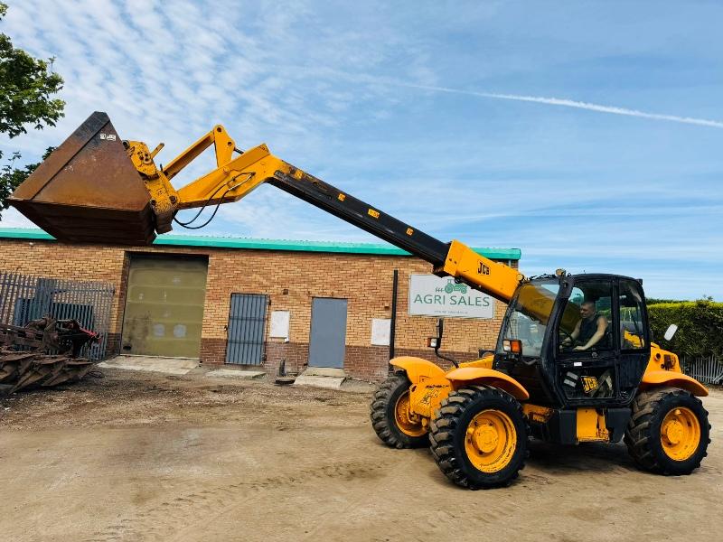 JCB 530-70 TELEHANDLER*C/W BUCKET*AG SPEC*VIDEO*