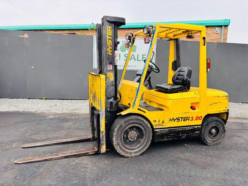 HYSTER H3.00XM FORKLIFT*C/W PALLET TINES*VIDEO*