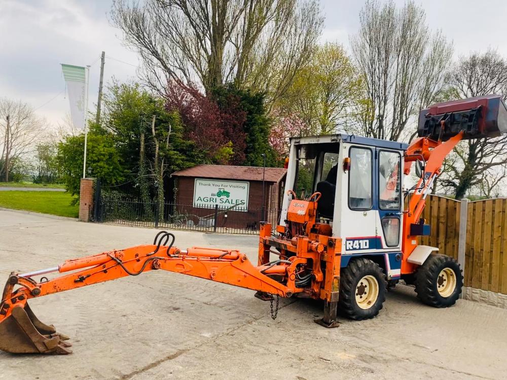 KUBOTA R410 4WD BACK HOE DIGGER C/W REAR BACK ACTOR & FRONT BUCKET