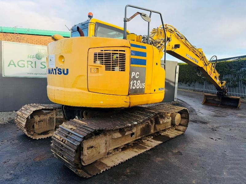 KOMATSU PC138 US EXCAVATOR*ENGINE SMOKES*C/W BUCKET*YEAR 2013*VIDEO*