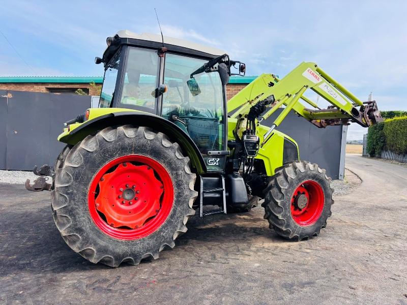 CLAAS AXOS 320 CX*C/W FL100 FRONT LOADER*ONLY 702 HOURS*YEAR 2010*VIDEO*