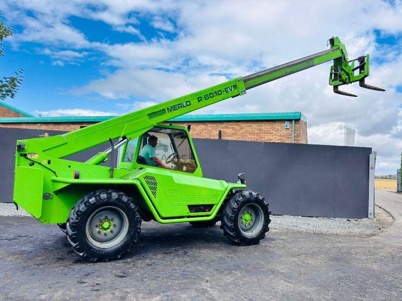 MERLO P60.10 EV TELEHANDLER*C/W PALLET TINES*VIDEO*