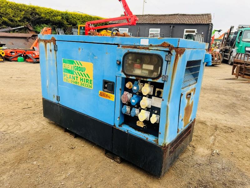 STEPHILL 25KVA STATIONARY GENERATOR*C/W KUBOTA ENGINE*YEAR 2012*VIDEO*