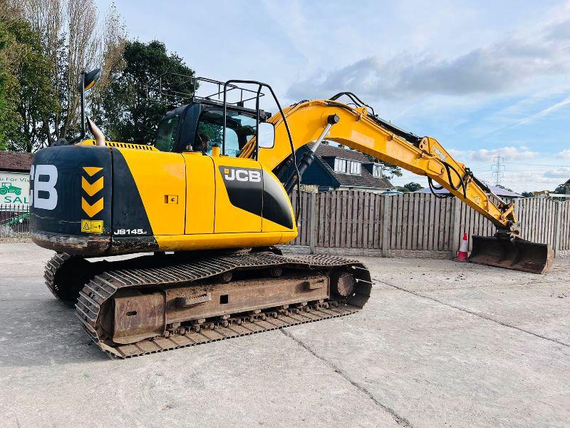 JCB JS145 TRACKED EXCAVATOR *YEAR 2012* C/W QUICK HITCH & BUCKET *VIDEO*