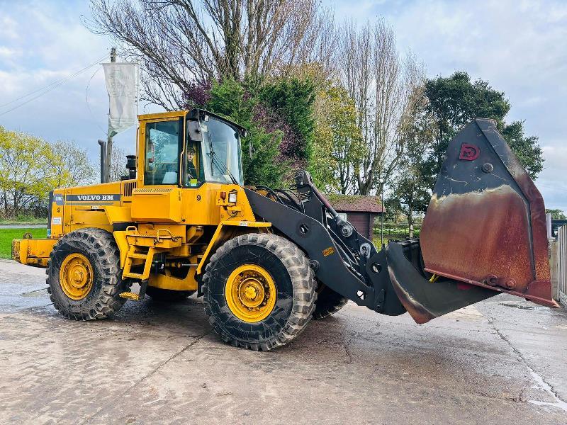  VOLVO L90C 4WD LOADING SHOVEL C/W TOE TIP BUCKET *VIDEO*
