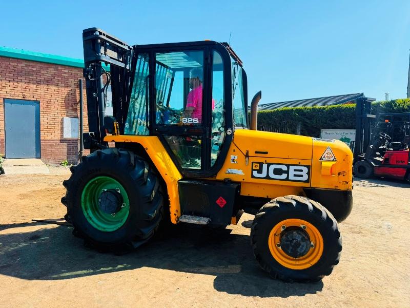 JCB 926 ROUGH TERRAIN FORKLIFT*YEAR 2013*3583 HOURS*VIDEO*