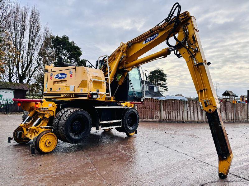 COLMAR T7000FS WHEELED EXCAVATOR C/W TELESCOPIC BOOM & RAILWAY GEAR *VIDEO*