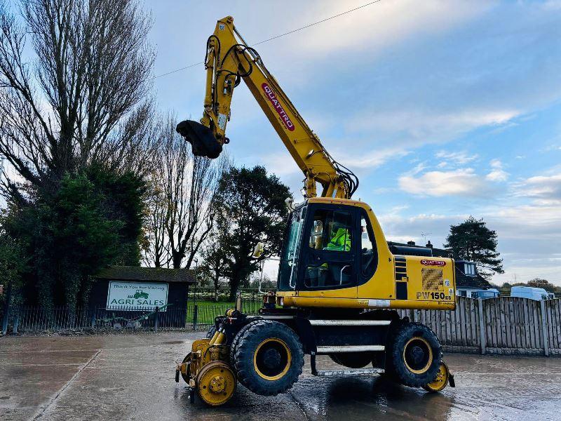 KOMATSU PW150ES-6K 4WD *ENGINEERING CONFORMANCE CERTIFICATE*VIDEO*