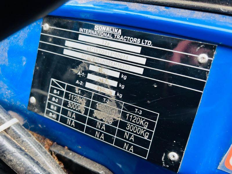 SONALIKA T2A 4WD TRACTOR *ONLY 26 HOURS* C/W LOADER, BUCKET & FLAIL CUTTER *VIDEO*