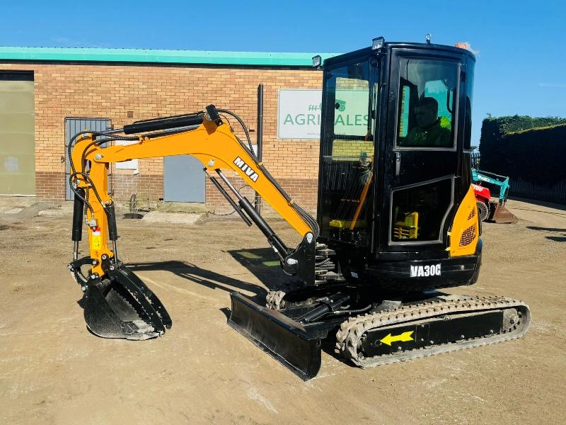 *NEW*MIVA 30C MINI EXCAVATOR*C/W BUCKET*YEAR 2025*VIDEO*