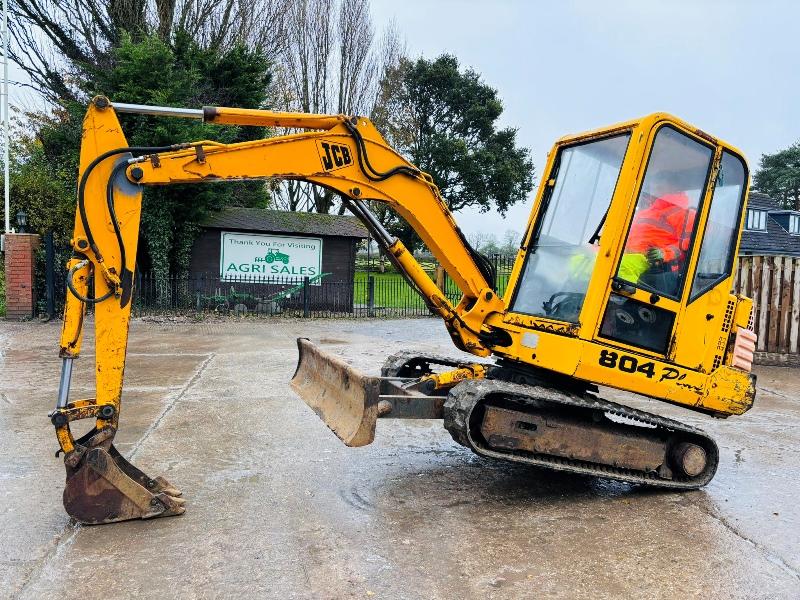 JCB 804 PLUS TRACKED EXCAVATOR *3619 HOURS* C/W RUBBER TRACKS *VIDEO*