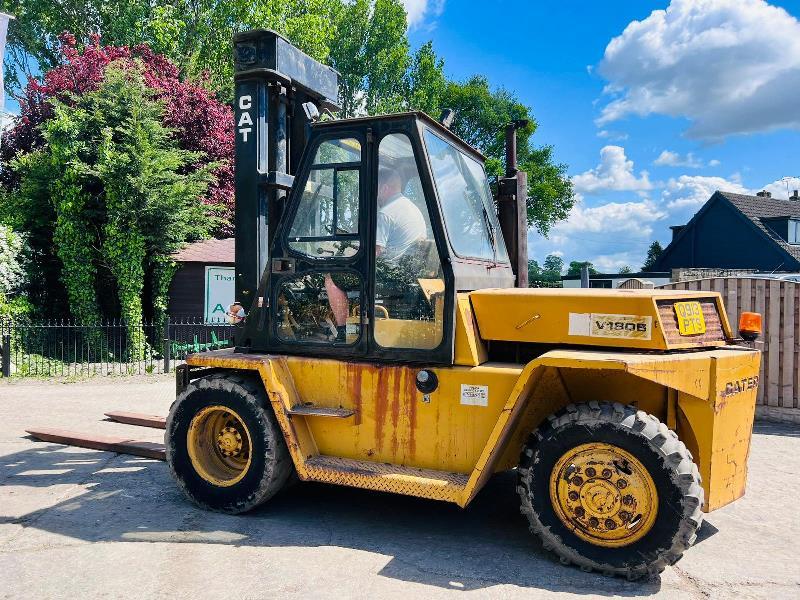 CATERPILLAR V180B DIESEL FORKLIFT C/W 2 STAGE MAST *VIDEO*