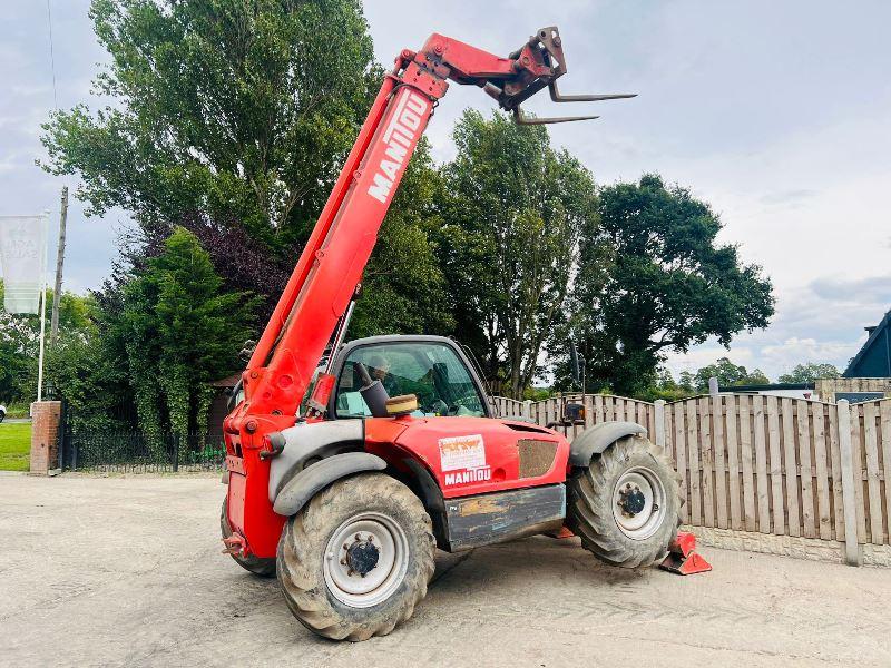 MANITOU MLT1030 4WD TELEHANDLER *10 METER, 4834 HOURS* C/W PALLET TINES*VIDEO* 