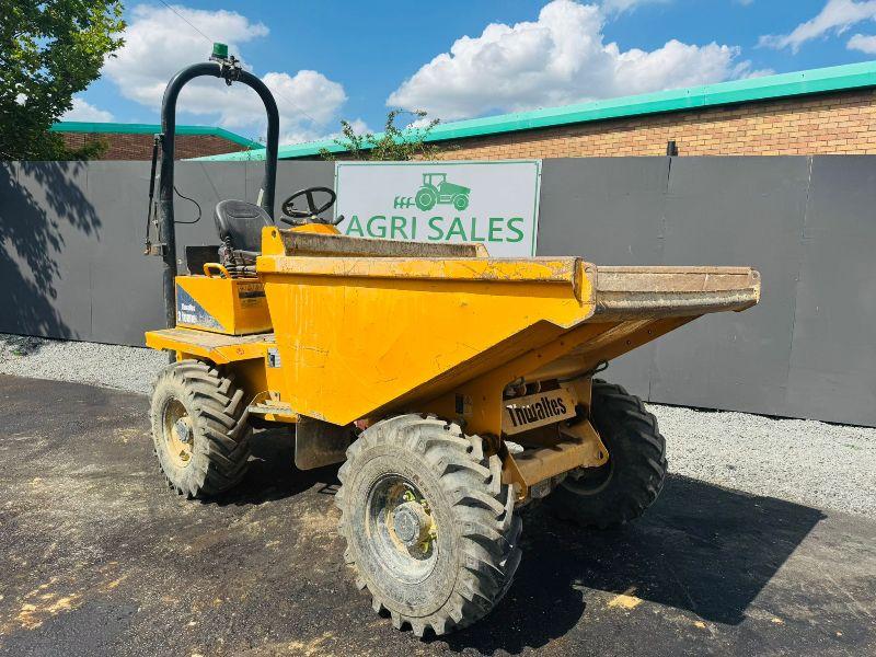 THWAITES 3 TONNE STRAIGHT TIP DUMPER*NON RUNNER*VIDEO*