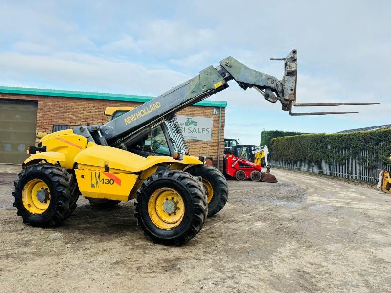 NEW HOLLAND LM430 TELEHANDLER*C/W PALLET TINES*VIDEO*