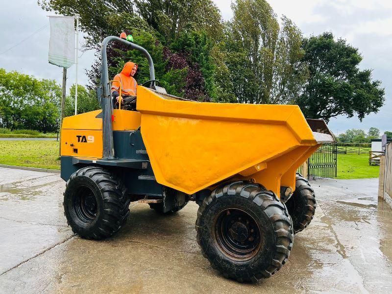 TEREX TA9 4WD DUMPER *YEAR 2014 , 3074 HOURS* C/W ROLE BAR *VIDEO*