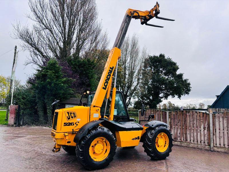 JCB 526S 4WD TELEHANDLER *AG-SPEC* C/W JOYSTICK CONTROL & PALLET TINES *VIDEO*