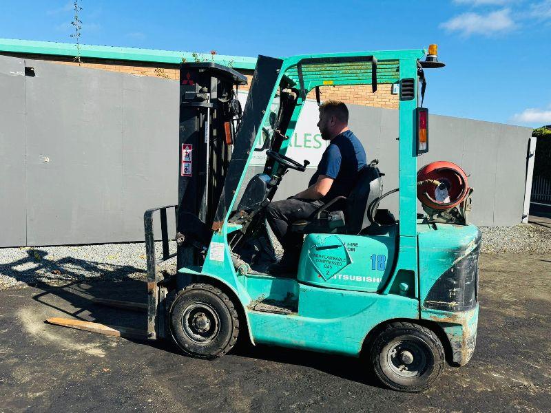 MITSUBISHI CASCADE SIDESHIFT FORKLIFT*C/W PALLET TINES*VIDEO*