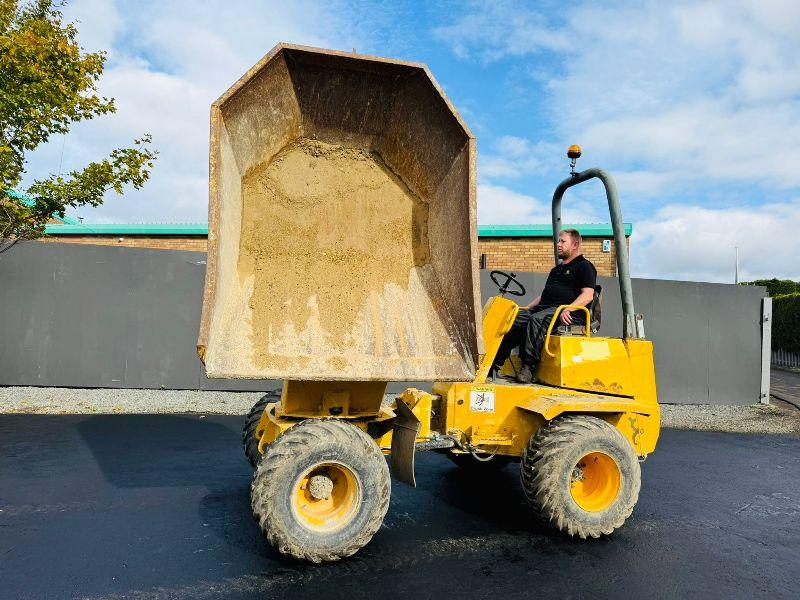 THWAITES 3 TONNE SWIVEL TIP DUMPER*1 OWNER FORM NEW*VIDEO*