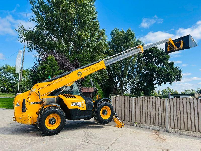 JCB 540-140 HI VIZ 4WD TELEHANDLER *YEAR 2017* C/W BUCKET & TINES*VIDEO*