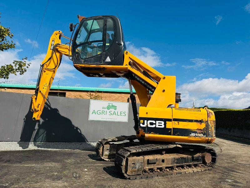 JCB JS145 HRC EXCAVATOR*RUBBER BLOCK PADS*YEAR 2011*VIDEO*