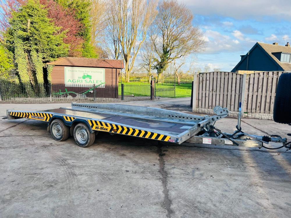 BRIAN JAMES T-02-T HIGH MAX TWIN AXLE TILTING CAR TRAILER * YEAR 2020 *