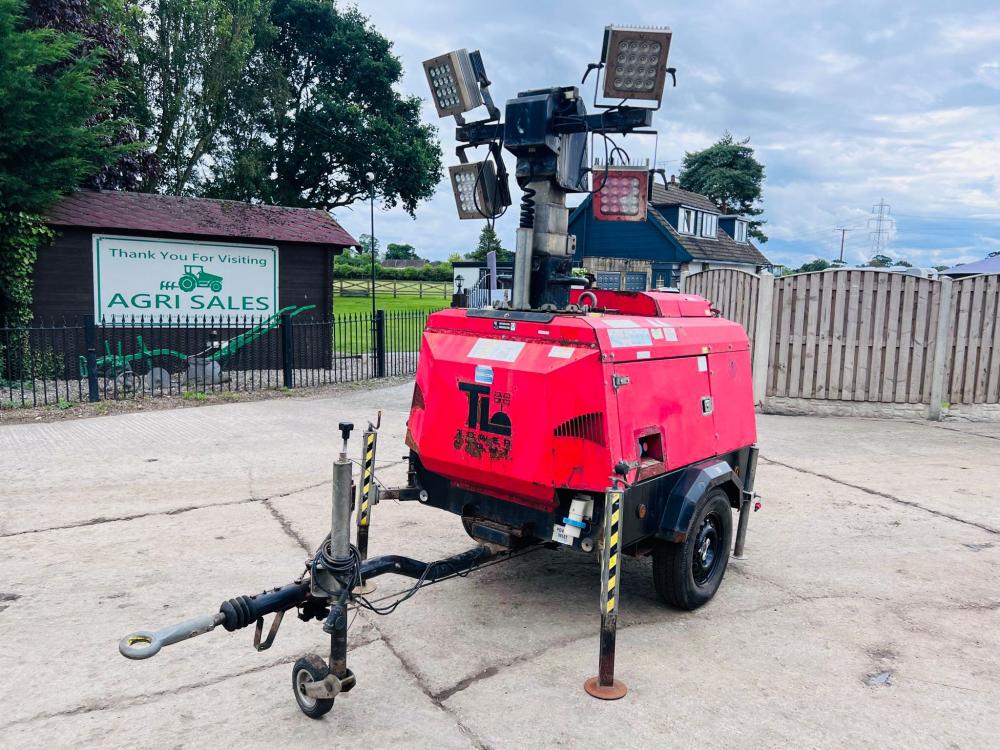 VT1 TOWABLE LIGHTING TOWER * YEAR 2013 * C/W LED LIGHTS 