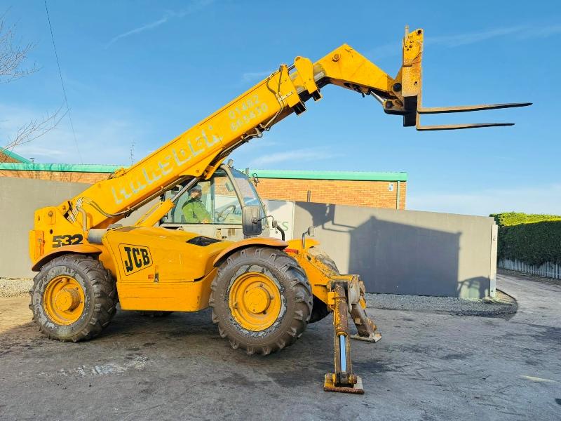 JCB 532-120 4WD TELEHANDLER*C/W PALLET TINES*VIDEO*