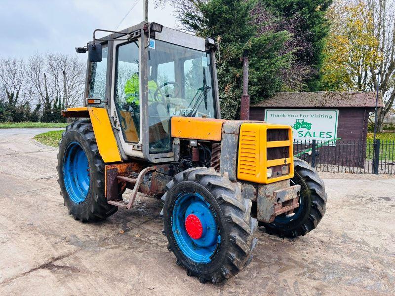 RENAULT 4WD TRACTOR C/W PICK UP HITCH *VIDEO*
