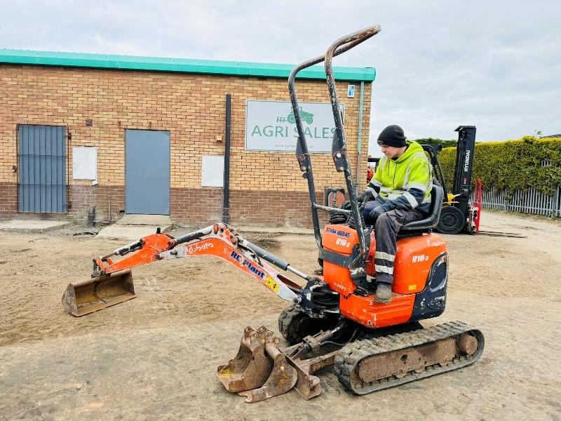 KUBOTA U10-3 MICRO DIGGER*C/W EXPANDING TRACKS*VIDEO*
