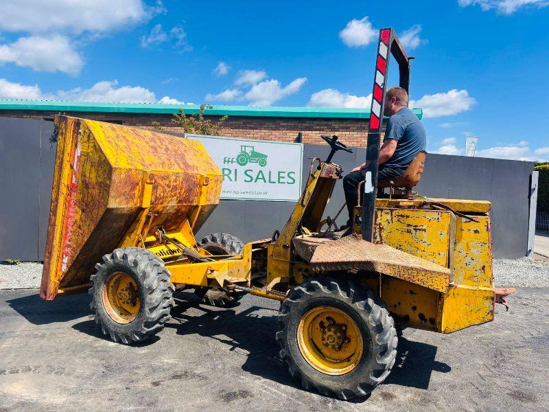 THWAITES 3 TONNE STRAIGHT TIP DUMPER*C/W PERKINS ENGINE* VIDEO*