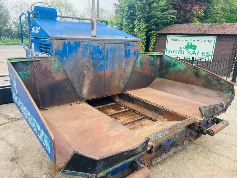 BARBER GREEN BG200 TARMAC PAVER C/W DUAL CONTROL DRIVE *VIDEO*