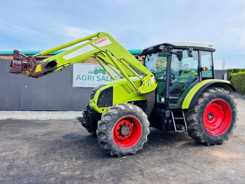 CLAAS AXOS 320 CX*C/W FL100 FRONT LOADER*ONLY 702 HOURS*YEAR 2010*VIDEO*