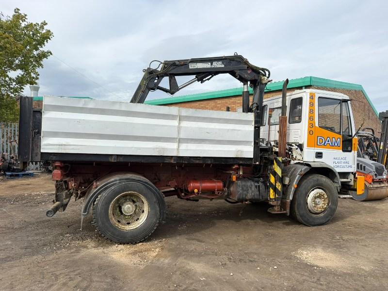 IVECO 18E 3 WAY TIPPER*C/W ATLAS CRANE*VIDEO*