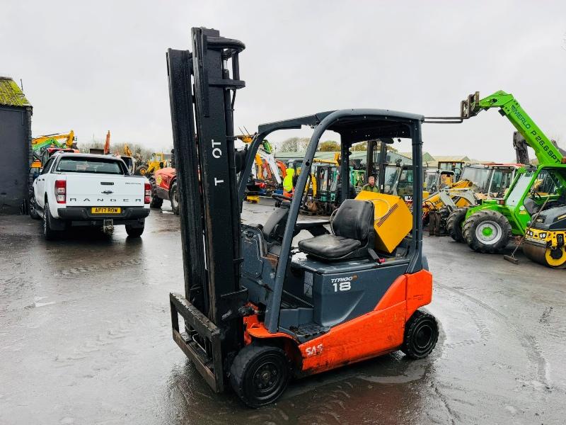 TOYOTA TRAIGO 48 18 ELECTRIC FORKLIFT*WONT CHARGE*VIDEO*