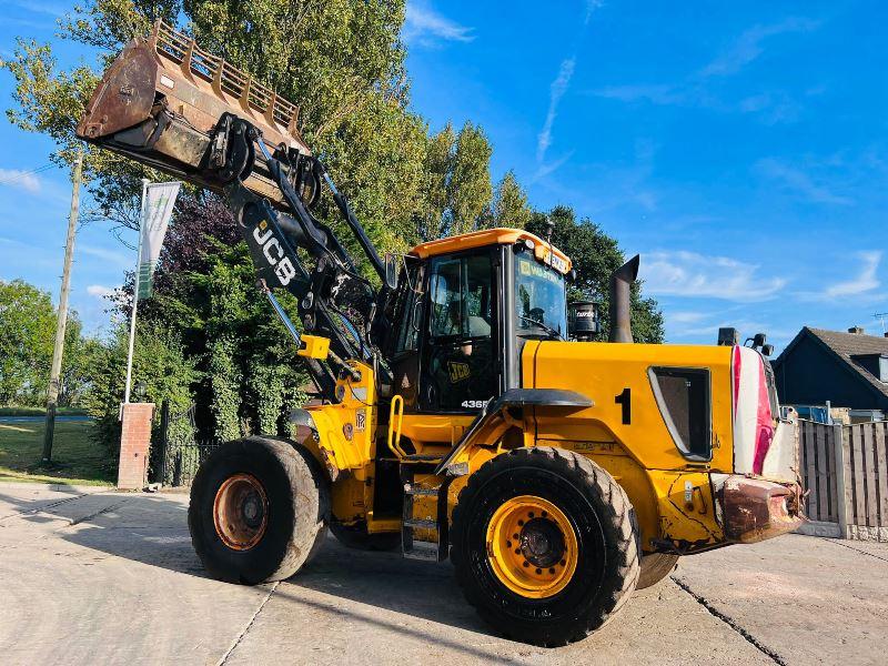 JCB 436EHT 4WD WASTE MASTER LOADING SHOVEL *YEAR 2011* C/W TOE TIP BUCKET *VIDEO*