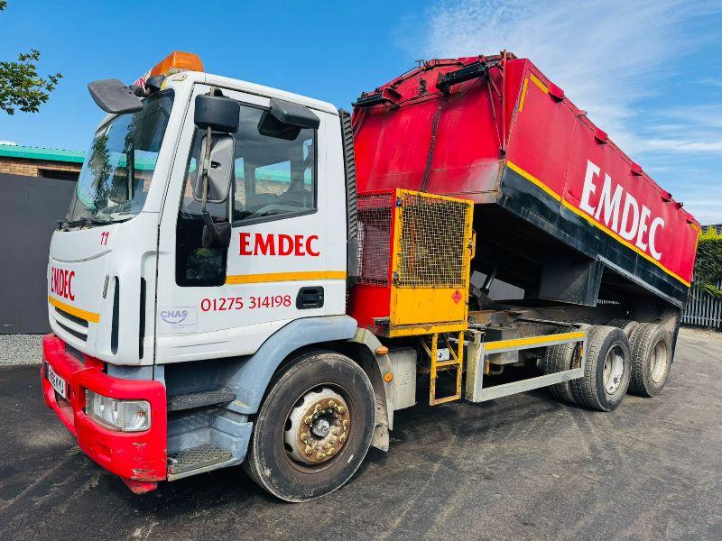 IVECO HOTBOX TIPPER TRUCK 6X4 STEEL FRAME*VIDEO*