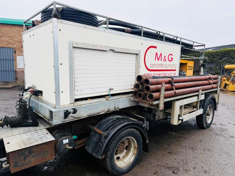 ISUZU ARTICULATED ROCK MASTER CONCRETE PUMP*C/W PERKINS ENGINE*VIDEO*