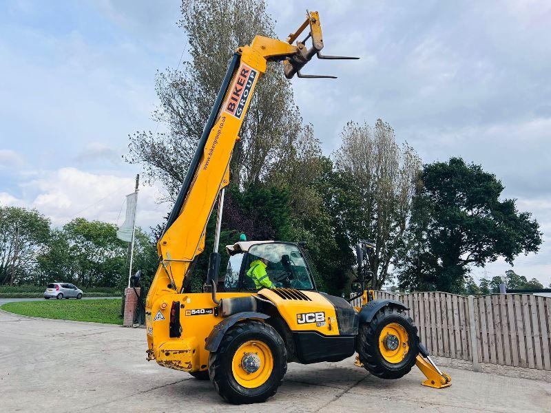 JCB 540-140 HI VIZ 4WD TELEHANDLER *YEAR 2017, 14 METER REACH* C/W TINES *VIDEO* 