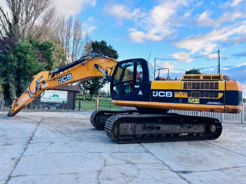 JCB JS360LC TRACKED EXCAVATOR *YEAR 2010* C/W REVERSE CAMERA *VIDEO*