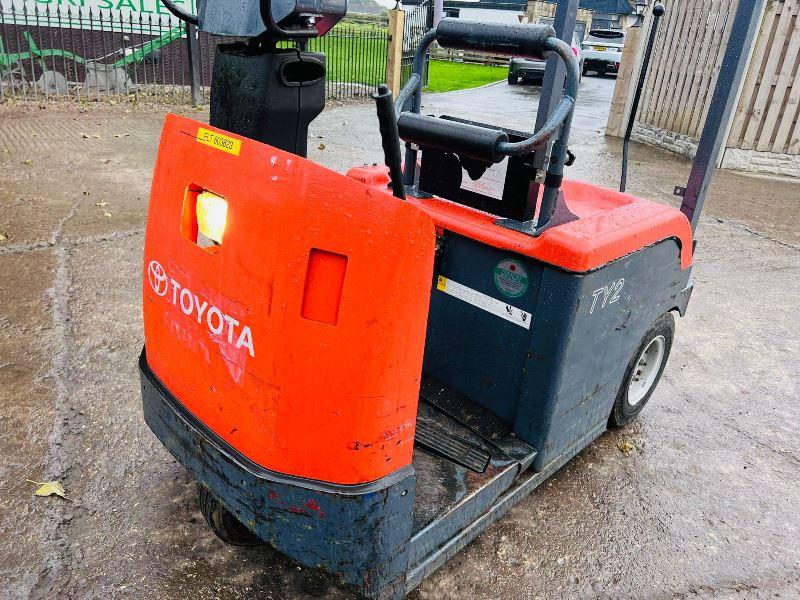 TOYOTA 4CBTY2 ELECTRIC TOW TUG *YEAR 2011* C/W ROLE BAR *VIDEO*