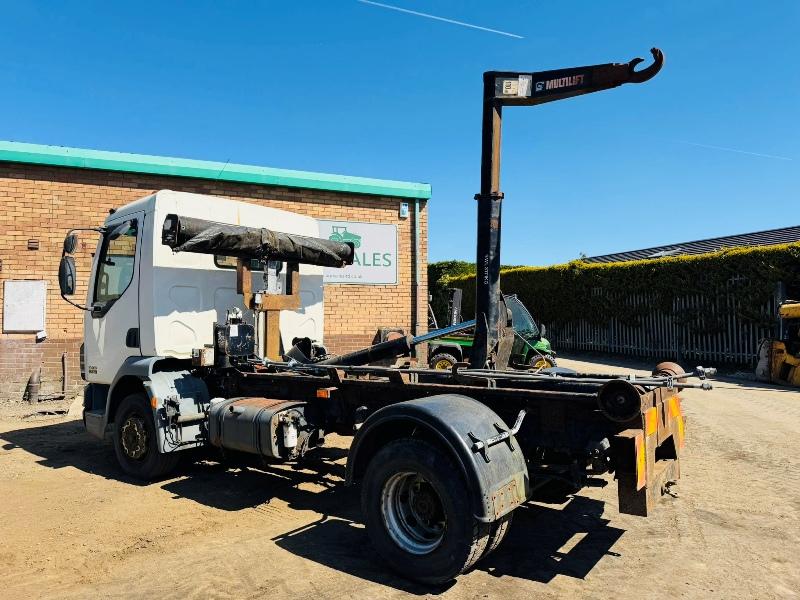 DAF LF45.170 HOOK LOADER LORRY*C/W MULTILIFT XR HOOKLOADER*VIDEO*