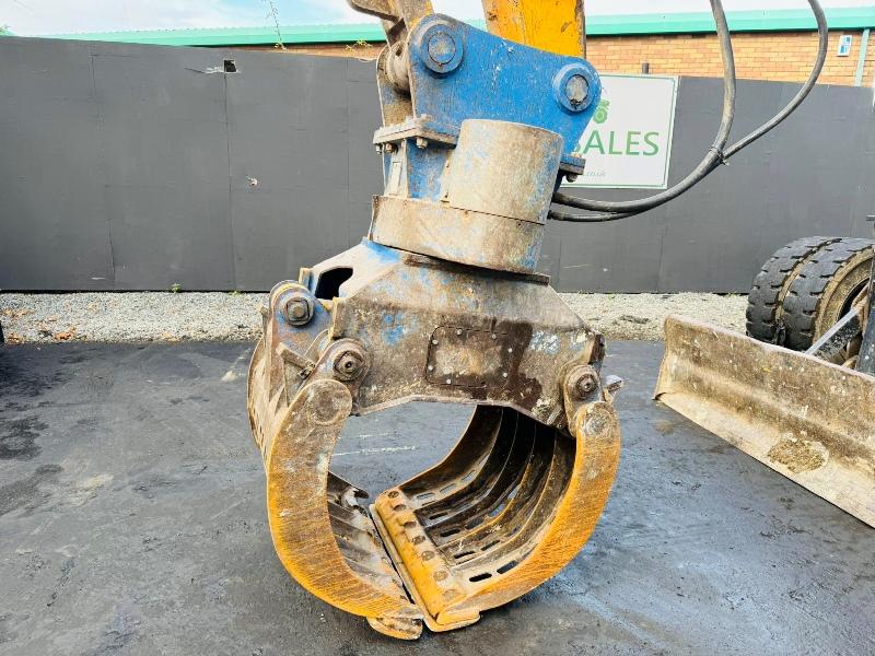 JCB JS160W EXCAVATOR*HIGHRISE CAB*C/W SELECTOR GRAB*YEAR 2012*VIDEO*