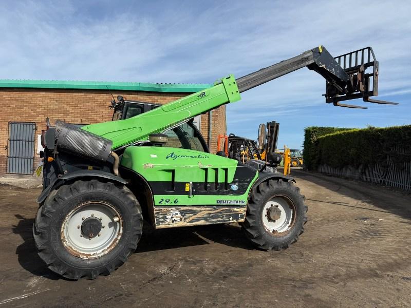 DEUTZ AGRO 29.6 TELEHANDLER*C/W PALLET TINES*YEAR 2012*VIDEO*