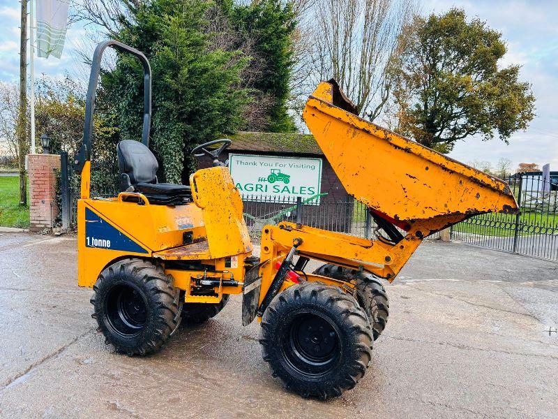 THWAITES 1 TON HIGH TIP 4WD DUMPER * YEAR 2015, ONLY 2009 HOURS * 