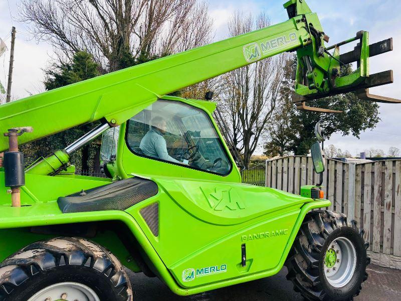 MERLO P60.102 4WD TELEHANDLER *YEAR 2010, 10 METER, 6 TON LIFT* ENGINE SMOKES *VIDEO*