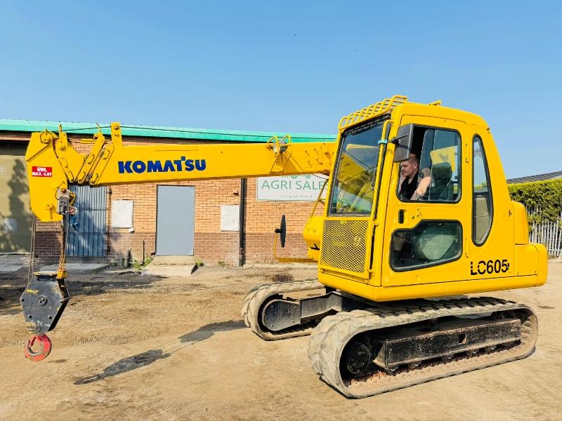 KOMATSU LC605 TRACKED CRANE*C/W RUBBER TRACKS*VIDEO*